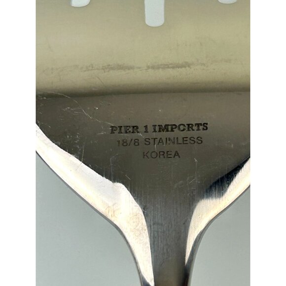 Pier 1 Imports Stainless Steel 18/8 Korea Serving Spoon & Fork Large - Picture 10 of 14